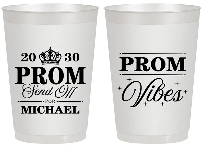 Personalized Prom 20 oz Frosted Cups - Send Off | 50005