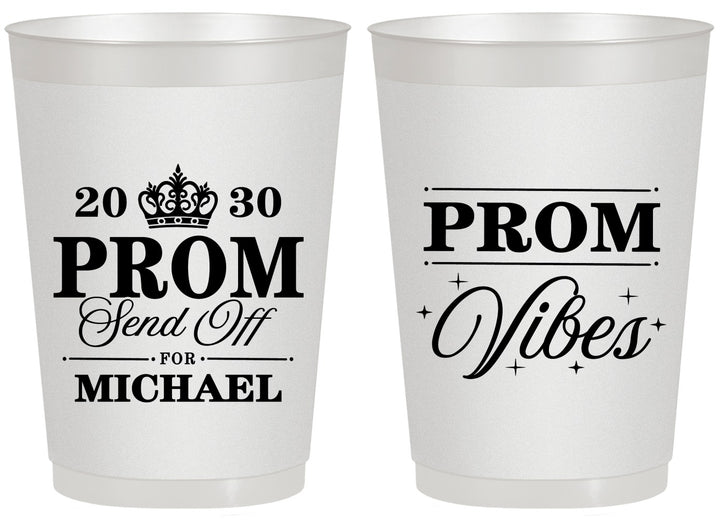 Personalized Prom 20 oz Frosted Cups - Send Off | 50005