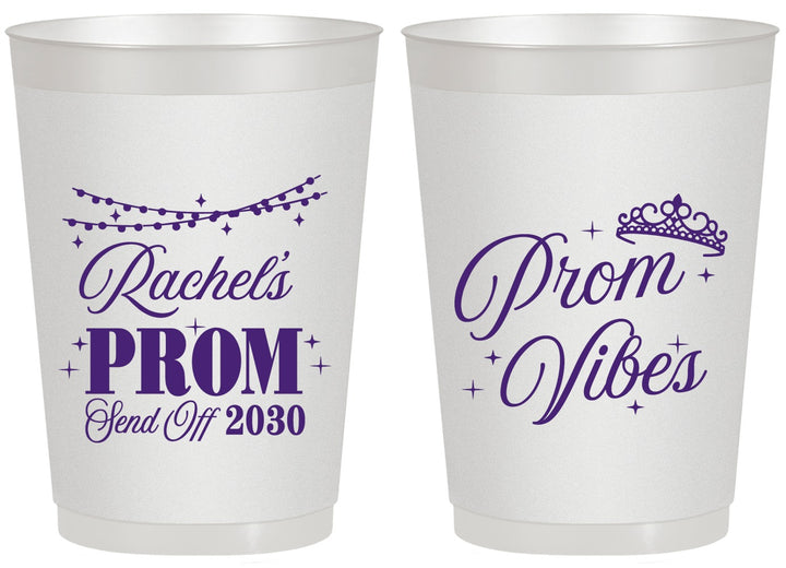 Personalized Prom 20 oz Frosted Cups - Send Off | 50007