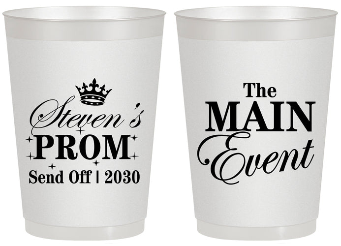 Personalized Prom 20 oz Frosted Cups - Send Off | 50008