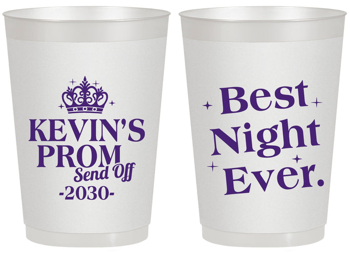 Personalized Prom 20 oz Frosted Cups - Send Off | 50009