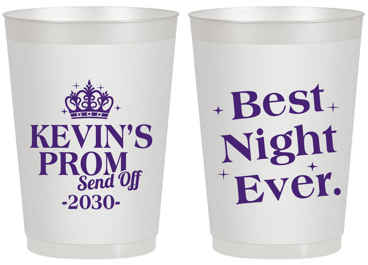 Personalized Prom 20 oz Frosted Cups - Send Off | 50009