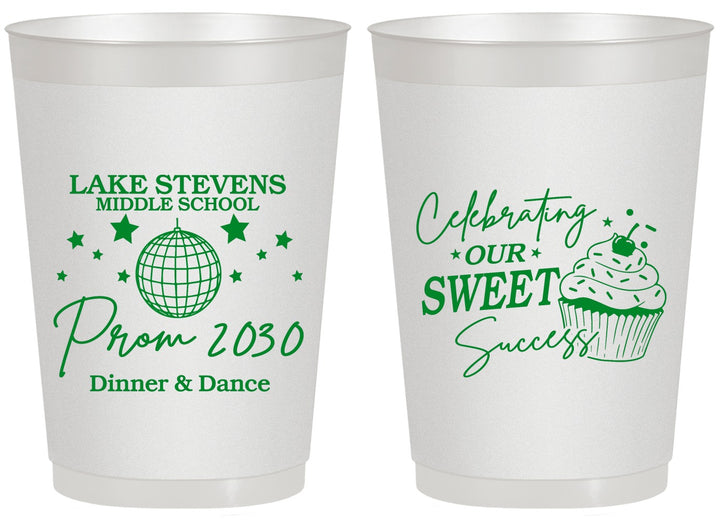 Personalized Prom 20 oz Frosted Cups - Middle School Dance | 50014