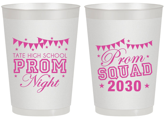 Personalized Prom 20 oz Frosted Cups - Squad | 50015