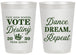 Personalized Prom 20 oz Frosted Cups - Queen Vote | 50016