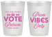 Personalized Prom 20 oz Frosted Cups - Queen Vote | 50017