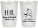 Personalized Wedding 20 oz Frosted Cups - Antigua And Barbuda | 502