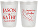 Personalized Wedding 20 oz Frosted Cups - Aruba | 504