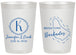 Personalized Wedding 20 oz Frosted Cups - Barbados | 508