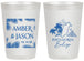 Personalized Wedding 20 oz Frosted Cups - Belize | 511