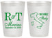 Personalized Wedding 20 oz Frosted Cups - Italy | 514