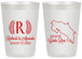 Personalized Wedding 20 oz Frosted Cups - Costa Rica | 518