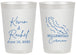 Personalized Wedding 20 oz Frosted Cups - Curacao | 520