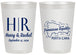 Personalized Wedding 20 oz Frosted Cups - Domincan Republic | 522