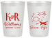 Personalized Wedding 20 oz Frosted Cups - Fiji | 524