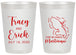 Personalized Wedding 20 oz Frosted Cups - Martinique | 532