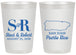 Personalized Wedding 20 oz Frosted Cups - Puerto Rico | 538