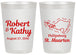 Personalized Wedding 20 oz Frosted Cups - St Maarten | 542