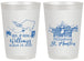 Personalized Wedding 20 oz Frosted Cups - St Maarten | 543