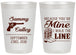 Personalized Wedding 20 oz Frosted Cups - I Walk The Line | 555