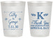 Personalized Wedding 20 oz Frosted Cups - Monogram | 556