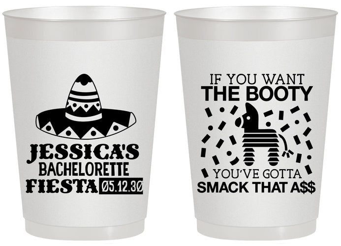 Personalized Bachelorette 20 oz Frosted Cups - Mexico Fiesta | 60006
