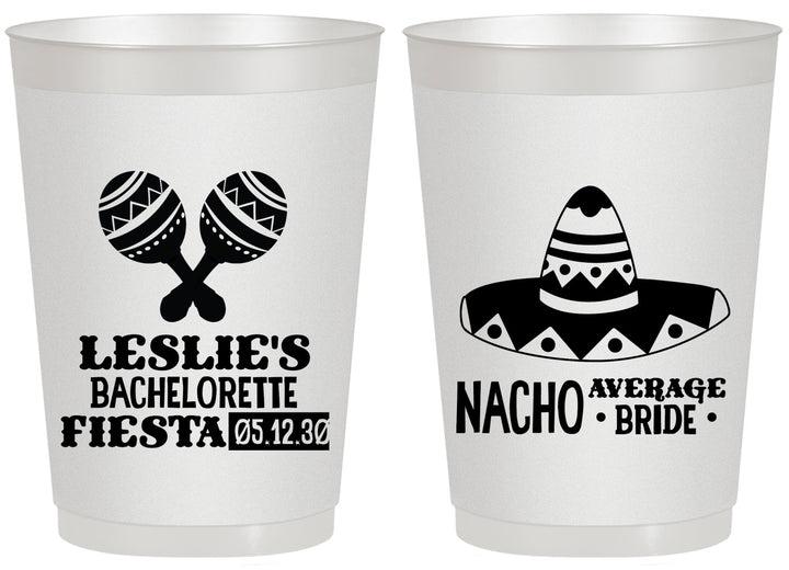 Personalized Bachelorette 20 oz Frosted Cups - Nacho Average Bride | 60007