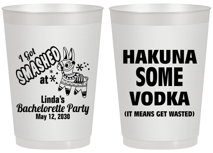 Personalized Bachelorette 20 oz Frosted Cups - Mexico Fiesta | 60008