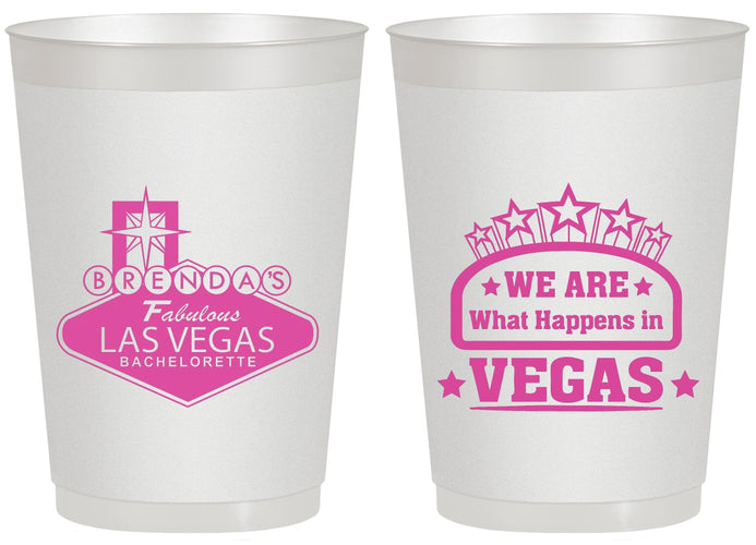 Personalized Bachelorette 20 oz Frosted Cups - Las Vegas | 60016