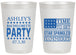 Personalized Bachelorette 20 oz Frosted Cups - Star Spangled Hammered | 60025