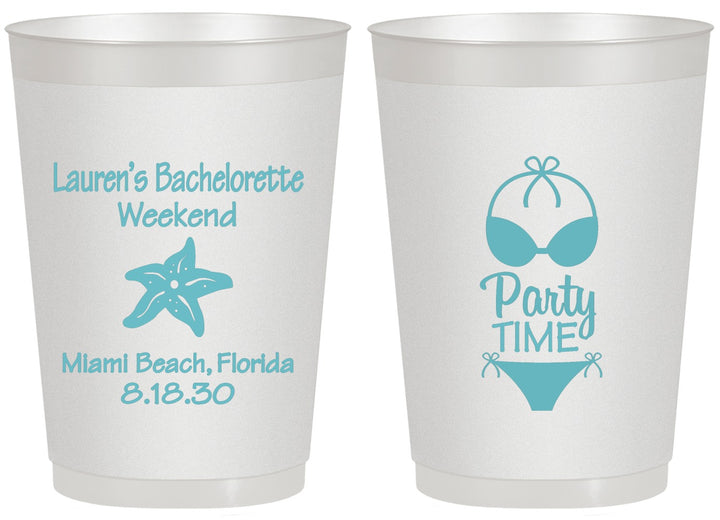 Personalized Bachelorette 20 oz Frosted Cups - Bikini | 60027