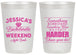 Personalized Bachelorette 20 oz Frosted Cups - Something Borrowed | 60028