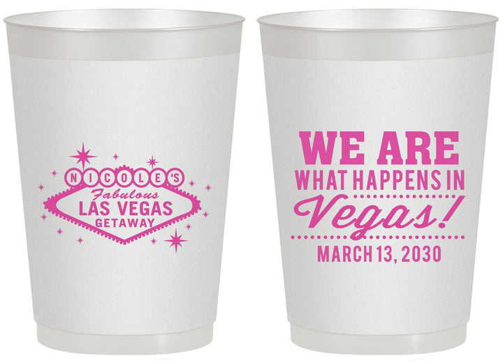 Personalized Bachelorette 20 oz Frosted Cups - Las Vegas | 60029