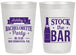 Personalized Bachelorette 20 oz Frosted Cups - Stock The Bar | 60053