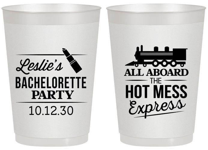 Personalized Bachelorette 20 oz Frosted Cups - Hot Mess Express | 60075