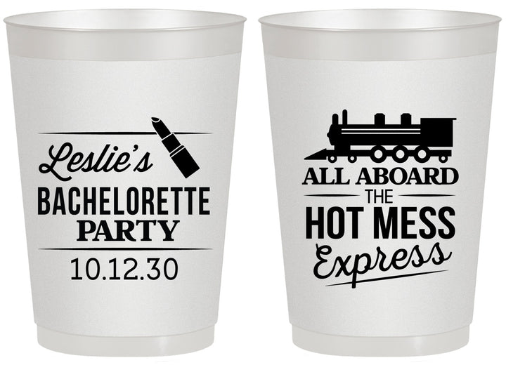 Personalized Bachelorette 20 oz Frosted Cups - Hot Mess Express | 60075