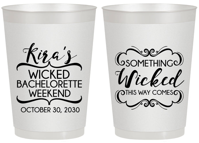 Personalized Bachelorette 20 oz Frosted Cups - Something Wicked | 60076