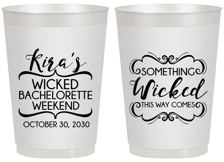 Personalized Bachelorette 20 oz Frosted Cups - Something Wicked | 60076