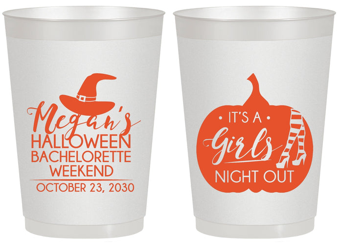 Personalized Bachelorette 20 oz Frosted Cups - Halloween Girls Night Out | 60077