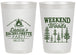 Personalized Bachelorette 20 oz Frosted Cups - Camping | 60094
