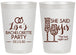 Personalized Bachelorette 20 oz Frosted Cups - The Last Night Out | 60097