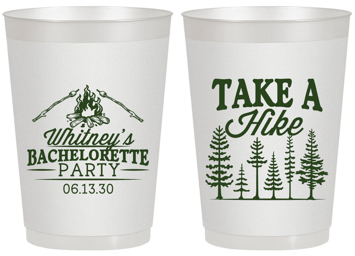 Personalized Bachelorette 20 oz Frosted Cups - Camping | 60098