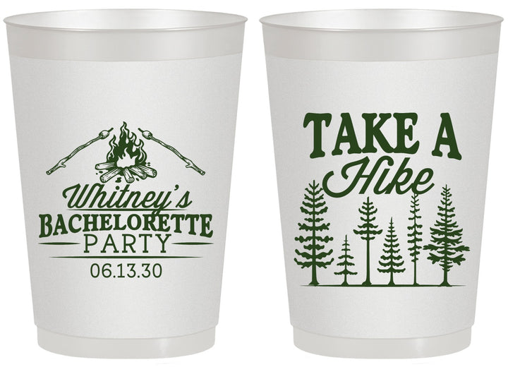 Personalized Bachelorette 20 oz Frosted Cups - Camping | 60098
