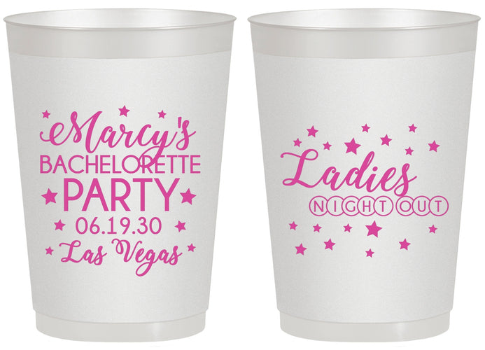 Personalized Bachelorette 20 oz Frosted Cups - Ladies Night Out | 60101