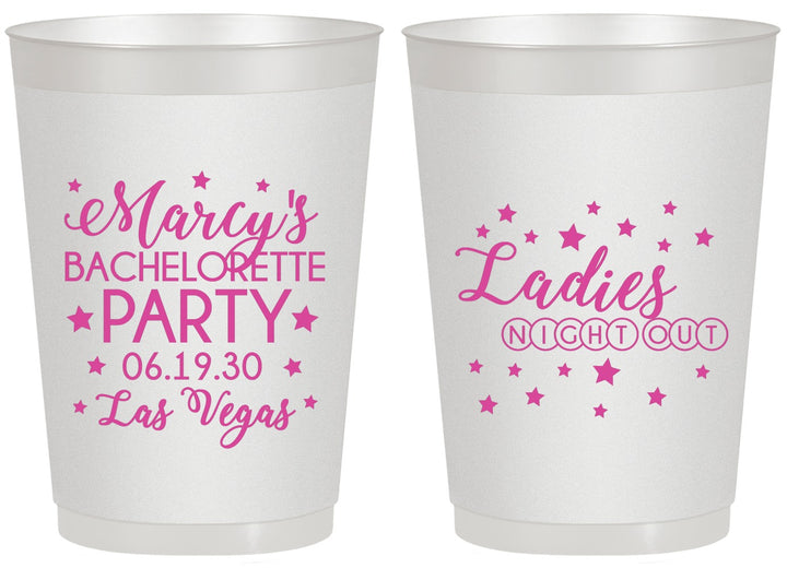 Personalized Bachelorette 20 oz Frosted Cups - Ladies Night Out | 60101