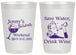 Personalized Bachelorette 20 oz Frosted Cups - Save Water Drink Wine | 60120