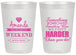 Personalized Bachelorette 20 oz Frosted Cups - Something Borrowed | 60131