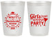 Personalized Bachelorette 20 oz Frosted Cups - Girls Just Wanna Party | 60139