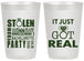 Personalized Bachelorette 20 oz Frosted Cups - Just Got Real | 60141