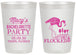 Personalized Bachelorette 20 oz Frosted Cups - Lets Get Flocked Up | 60143